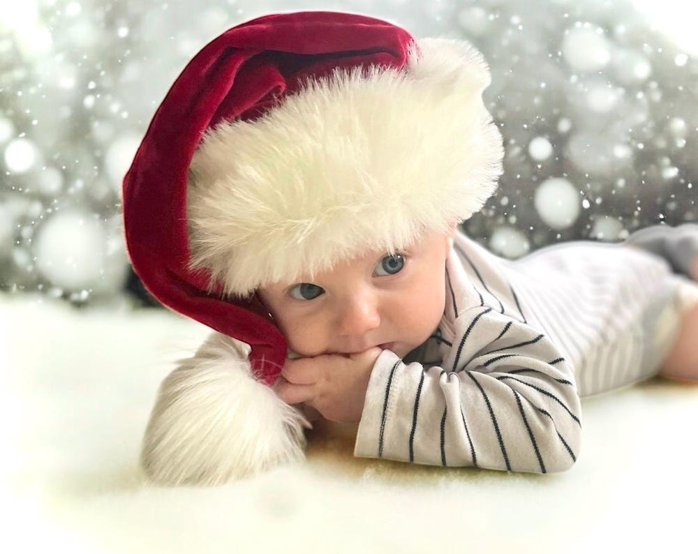 Luxury Baby Christmas Hat